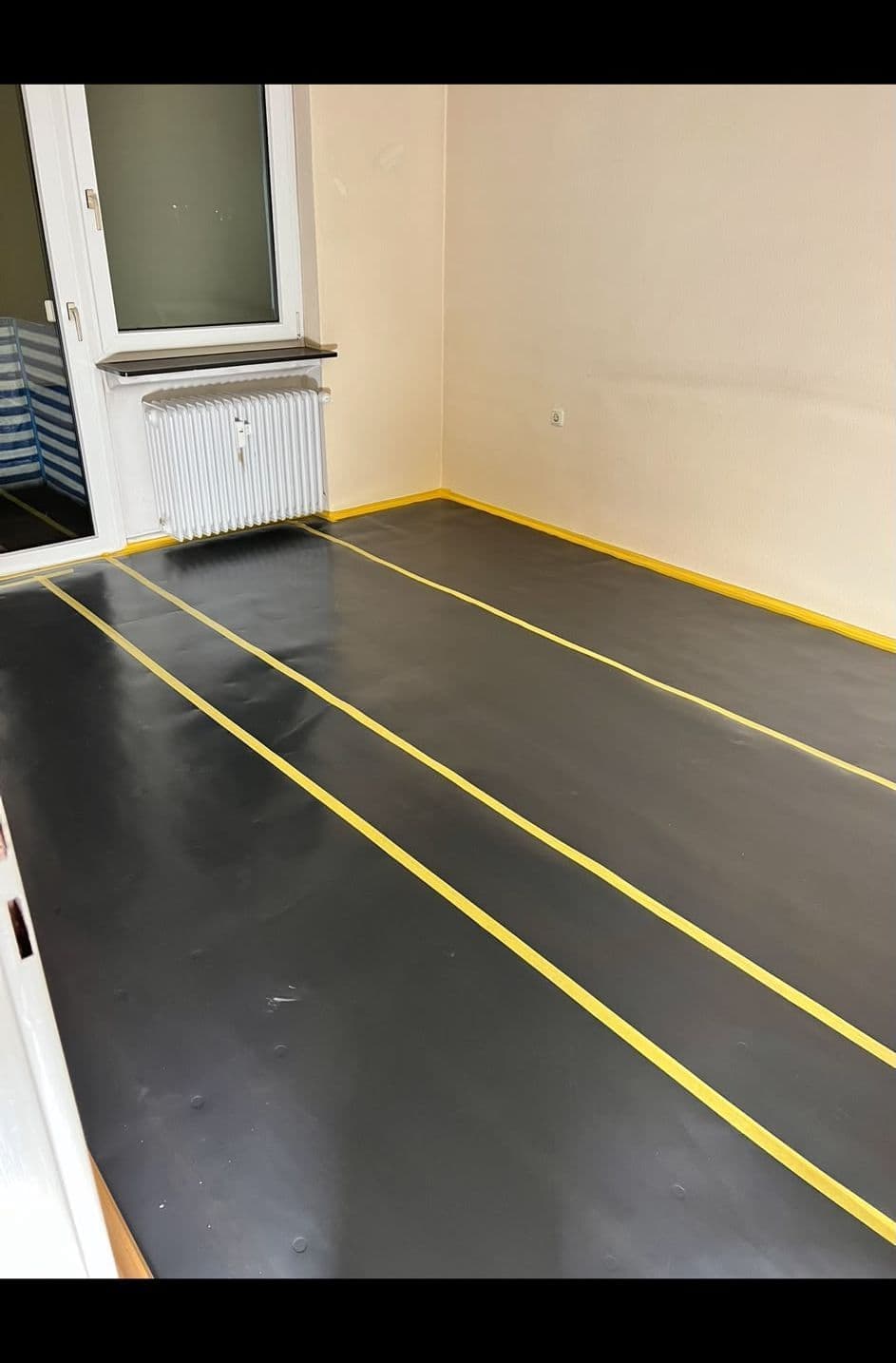 Schutzabdeckung des Bodens während der Bauphase